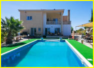 Looking towards the villa